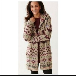 J.Jill Aztec Woolblend Lenox Duster